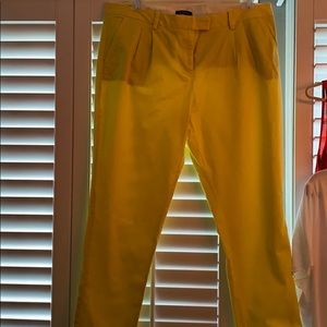 Lands End yellow cotton pants